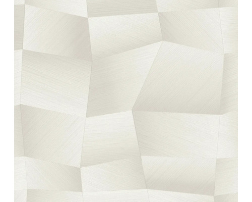 Vliesová tapeta s abstraktným geometrickým 3D vzorom a jemnou líniovou štruktúrou.