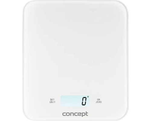 Biela kuchynská váha Concept s digitálnym displejom
