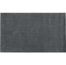 Sivý kúpeľňový koberec so vzorom cik cak