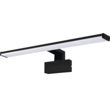 Čierne LED nadstavbové svietidlo na osvetlenie zrkadiel