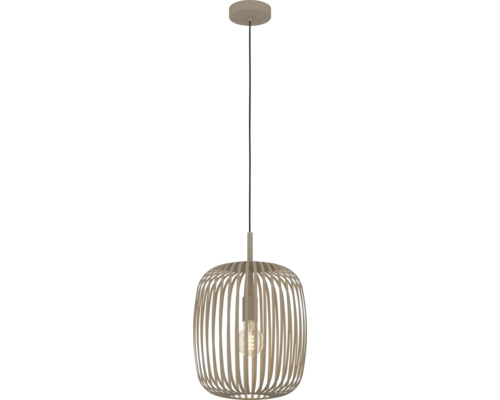 Závesná lampa s tienidlom z drevených lamiel