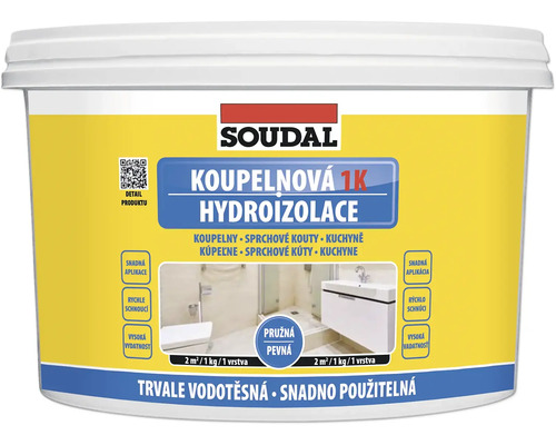 Vedro s hydroizoláciou do kúpeľní Soudal 1K