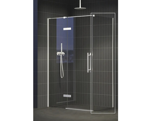 Rohová sprcha so sprchovacou armatúrou a sprchovou hlavicou