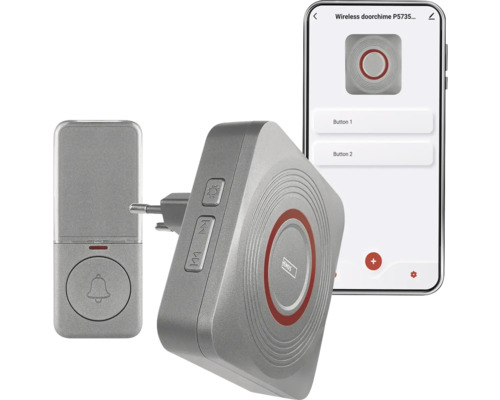 Bezdrôtový zvonček EMOS s prijímačom a aplikáciou pre smartfóny
