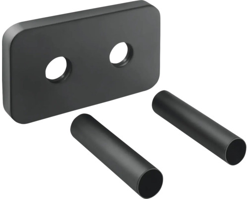 Rozeta na vykurovacie telesá Ø 50 mm mosadz čierna 1 Kus Držiak na uteráky nástenný s dvoma tyčami