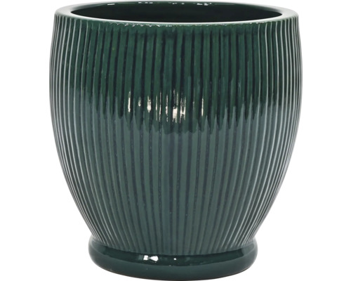 Keramický ryhovaný kvetináč