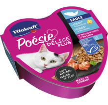 Vitakraft Poesie Delice Plus krmivo pre mačky s rybou v balení v tvare srdca