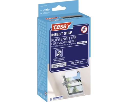 Tesa sieť proti hmyzu pre strešné okná, rozmer 120 x 140 cm