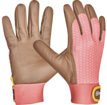 Záhradné rukavice z kože a textilu