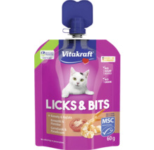Vitakraft Licks & Bits maškrta pre mačky s krevetami a paradajkami v 60-gramovom balení