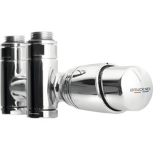 Radiátorový ventil z kovu s logom Bruckner