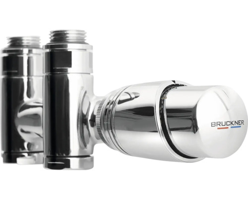 Radiátorový ventil z kovu s logom Bruckner