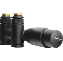 Rohová pripojovacia armatúra radiátora Bruckner