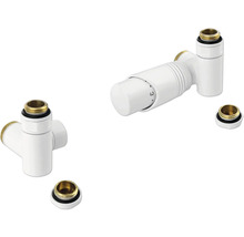 Termostat a ventily k radiátoru pre inštaláciu kúrenia