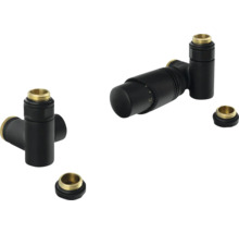 Termostatický ventil radiátora s regulátorom a pripojovacími skrutkami