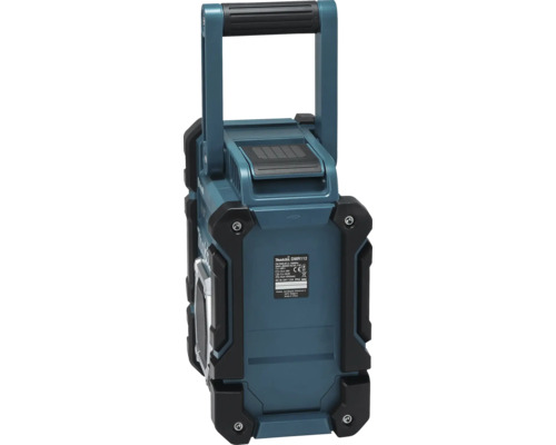 Stavebné rádio Makita DMR112, robustné prevedenie s rukoväťou, DAB plus a Bluetooth.
