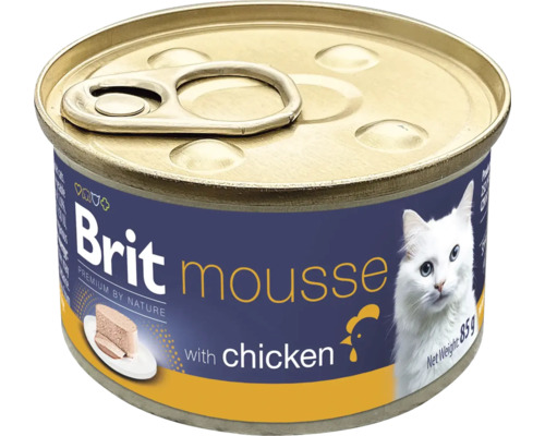 Brit Mousse krmivo pre mačky s kuracím mäsom v konzerve
