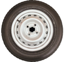 Automobilové koleso s oceľovým ráfikom