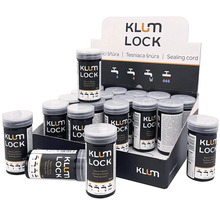 Tesniaca šnúra KLUM LOCK v predajnom displeji, vhodná pre pitnú vodu, plyn, studenú vodu a teplú vodu.