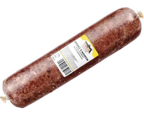 Hydinová klobása s hovädzím mäsom, jeden kilogram