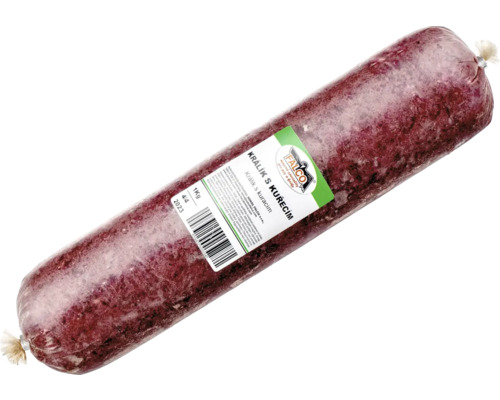 Králičia klobása s kuracím mäsom v balení
