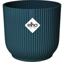 Plastový kvetináč s rebrovanou štruktúrou a logom Elho