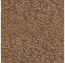 Detailný pohľad na hnedý slučkový koberec so štruktúrovaným povrchom.