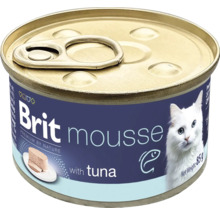 Brit Mousse krmivo pre mačky s tuniakom v konzerve