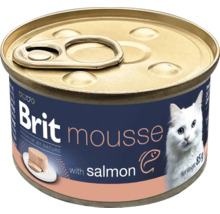 Brit Mousse krmivo pre mačky s lososom v konzerve