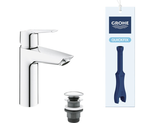 Grohe Start Jednopáková umývadlová batéria so súpravou odtokovej armatúry s tiahlom a QuickFix