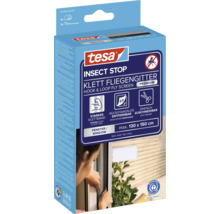 Tesa Insect Stop Klett sieť proti hmyzu do okien, maximálna veľkosť 130 krát 150 centimetrov, vrátane pomôcky na inštaláciu, ekoznačka Modrý anjel