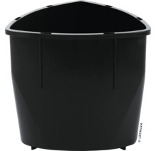 Čierny rohový kvetináč