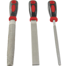 Tri rašple s plastovými rukoväťami