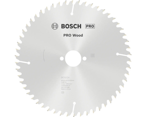 Pílový kotúč Bosch Professional Wood na drevo, priemer 216 milimetrov, otvor 30 milimetrov, 54 zubov, Bosch Logo.