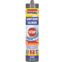 Soudal sanitárny silikón kartuša, pre kúpeľne a kuchyne, trikrát odolnejší proti plesniam, vodoodolný, 10 rokov záruka.