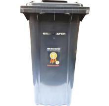 Plastový smetný kôš SSI SCHÄFER s vekom a logom