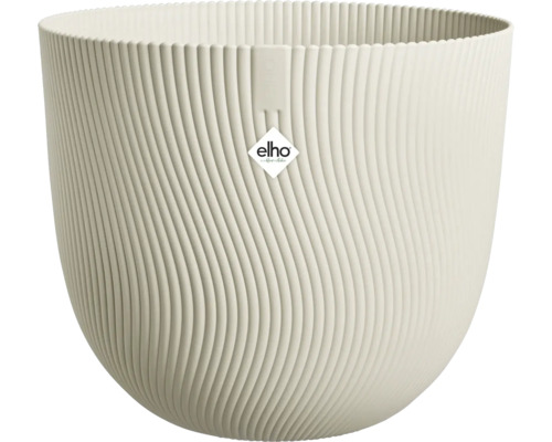 Kvetináč Elho Sereh plast Ø 39 cm V 33,3 cm béžová huba Kvetináč elho s vlnitou rebrovanou štruktúrou v krémovo bielej farbe.