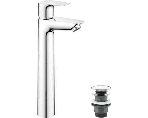 Umývadlová batéria vysoká GROHE Start Edge 2020 chrómová 23777001 Vysoká umývadlová batéria v chrómovom vyhotovení s pákovým ovládaním a odtokovou súpravou.