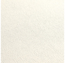 Biela tapeta s jemným, diagonálne štruktúrovaným povrchom.