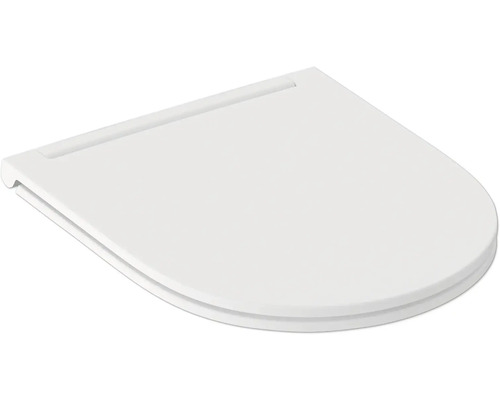 Moderné WC sedadlo s poklopom v tvare D z odolného plastu