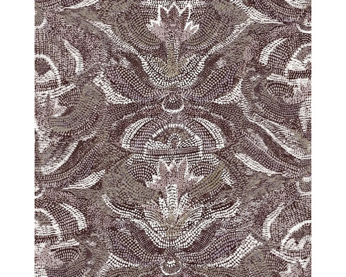 Vliesová tapeta s detailným mozaikovým vzorom s florálnymi ornamentmi a jemnými bodkami.