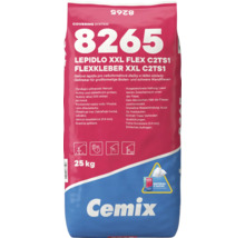 Cemix Lepidlo XXL Flex 8265, 25 kilogramov, gélové lepidlo pre veľkoformátové dlažby a ťažké obklady, klasifikácia C2TS1.