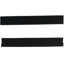 Sada suchého zipsu s háčikovou a slučkovou páskou v čiernej farbe.