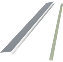 Kovový rohový profil s príslušným tesniacim pásikom pre stavebné a montážne práce.