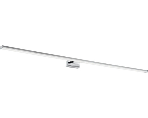 Úzke LED kúpeľňové svietidlo strieborné s chrómovým povrchom, lineárne nástenné svietidlo nad zrkadlo.