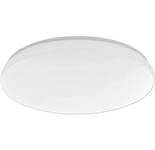 Okrúhle LED stropné svietidlo v bielej farbe s plochým dizajnom.