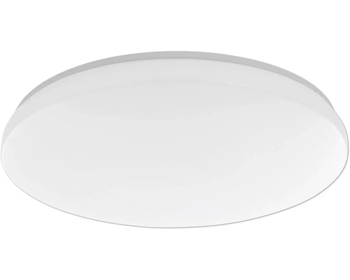 Okrúhle LED stropné svietidlo v bielej farbe s plochým dizajnom.