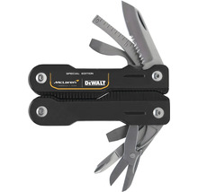 Multitool špeciálna edícia s vyklápacím nožom, nožnicami, pravítkom a skrutkovačom. McLaren Logo a DeWalt Logo.