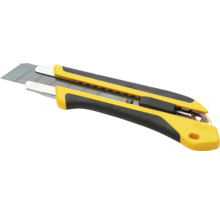 Žltý odlamovací nôž Olfa s čiernou ergonomickou rukoväťou.