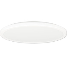 Ploché okrúhle LED stropné svietidlo v bielej farbe na vnútorné osvetlenie.